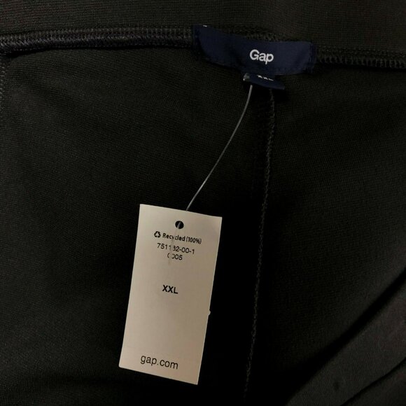 NWT Gap Womens Flint Grey Elastic Waist Pull On Zipper Pocket Pants Size XXL - Picture 6 of 6